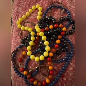 Lot of Colorful Beaded Necklaces